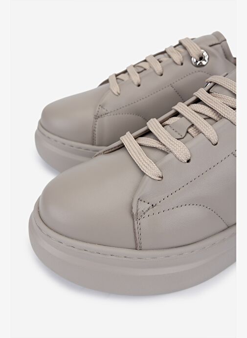 Valmenti Kadın Hakiki Deri Vizon Sneakers & Spor Ayakkabı - Görsel 4