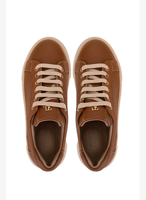 Tamer Tanca Kadın Hakiki Deri Taba Sneakers & Spor Ayakkabı - Görsel 6