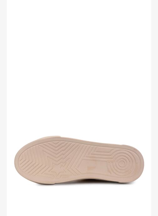 Tamer Tanca Kadın Hakiki Deri Bej Sneakers & Spor Ayakkabı - Görsel 5