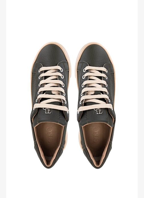 Tamer Tanca Kadın Hakiki Deri Haki Sneakers & Spor Ayakkabı - Görsel 6