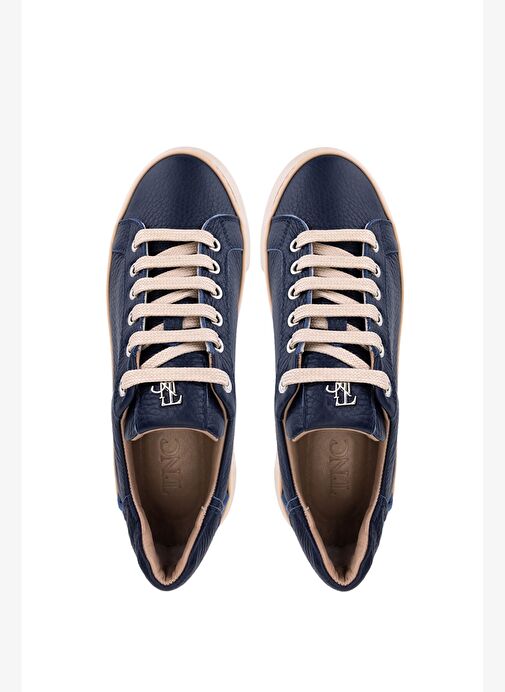 Tamer Tanca Kadın Hakiki Deri Lacivert Sneakers & Spor Ayakkabı - Görsel 6