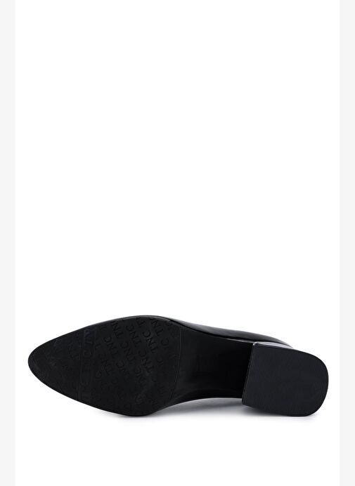 Tamer Tanca Kadın Hakiki Deri Siyah Klasik Ayakkabı - Görsel 5