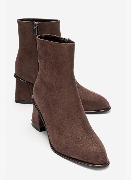 Luvi Shoes Luvi Shoes Belirsiz ALBA Kahverengi Süet Kadın Kalın Topuklu Bot Boyner'de! Belirsiz - 2. görsel