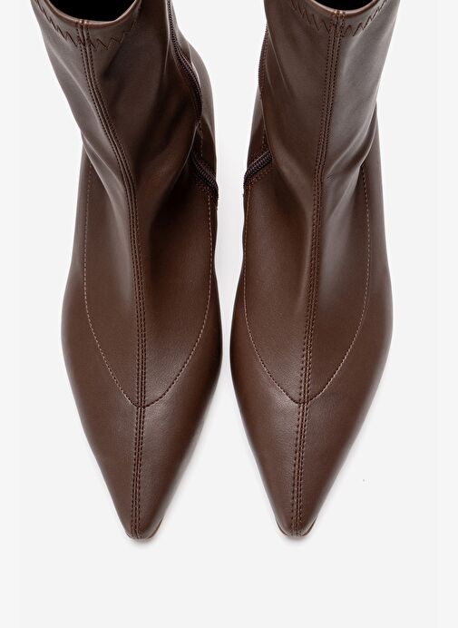 Luvi Shoes Luvi Shoes ALORA Kahverengi Streç Kadın Kısa Topuklu Bot Boyner'de! Kahverengi - 3. görsel