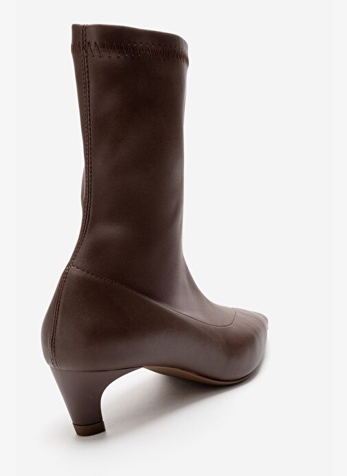 Luvi Shoes Luvi Shoes ALORA Kahverengi Streç Kadın Kısa Topuklu Bot Boyner'de! Kahverengi - 6. görsel