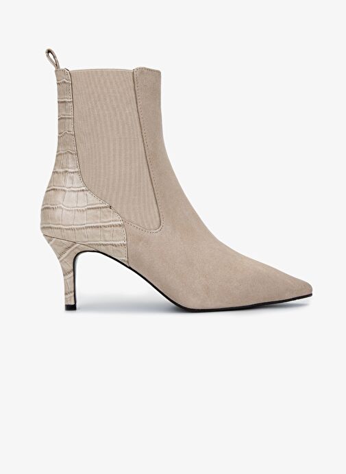 Valmenti Kadın Hakiki Deri Taş Süet Topuklu Bot - Görsel 2