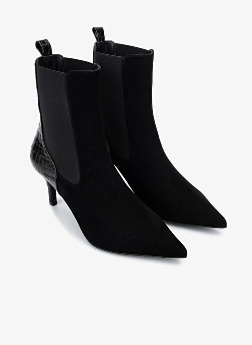 Valmenti Kadın Hakiki Deri Siyah Topuklu Bot - Görsel 3
