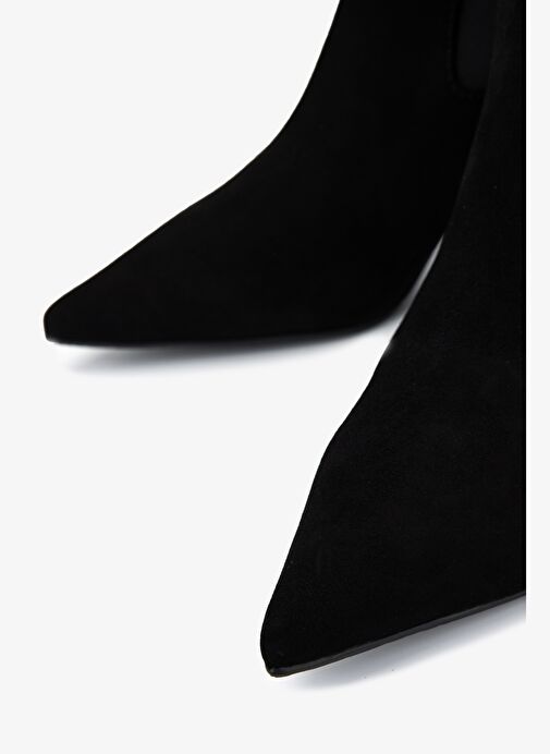 Valmenti Kadın Hakiki Deri Siyah Topuklu Bot - Görsel 4