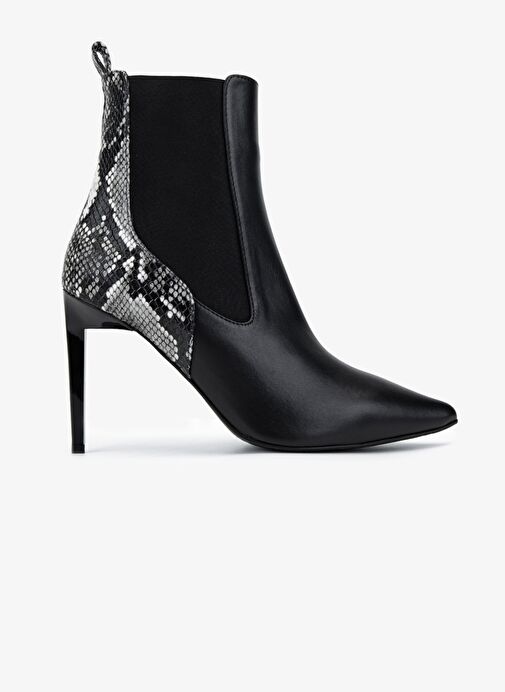 Valmenti Kadın Hakiki Deri Siyah Topuklu Bot - Görsel 2