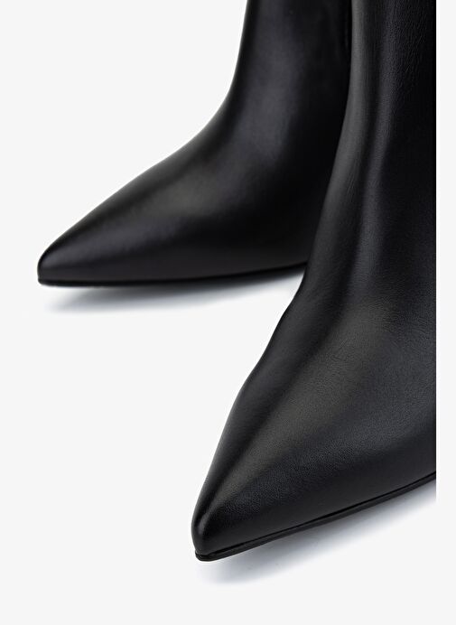 Valmenti Kadın Hakiki Deri Siyah Topuklu Bot - Görsel 4