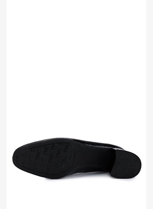 Tamer Tanca Kadın Hakiki Deri Siyah Klasik Ayakkabı - Görsel 5