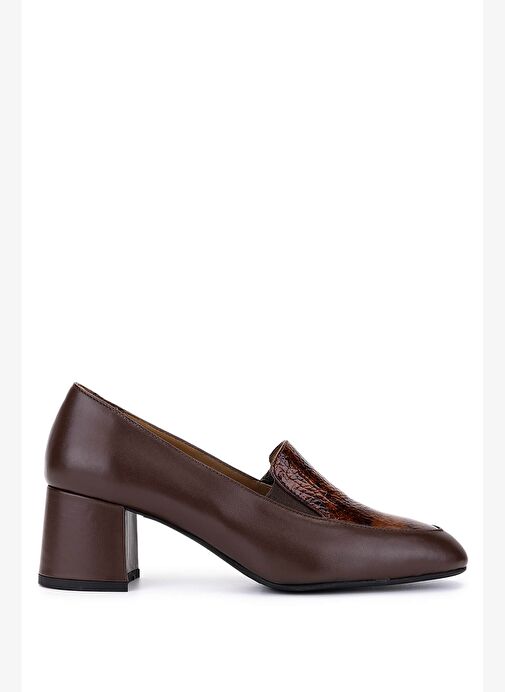 Tamer Tanca Kadın Hakiki Deri Kahverengi Klasik Ayakkabı - Görsel 2