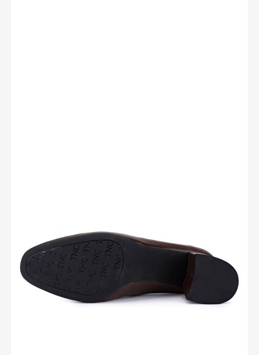 Tamer Tanca Kadın Hakiki Deri Kahverengi Klasik Ayakkabı - Görsel 5