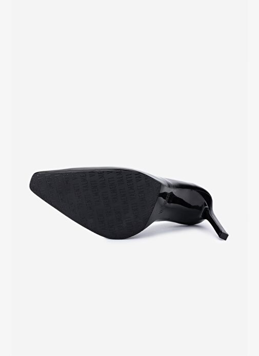 Valmenti Kadın Hakiki Deri Siyah Açma Stiletto Ayakkabı - Görsel 5