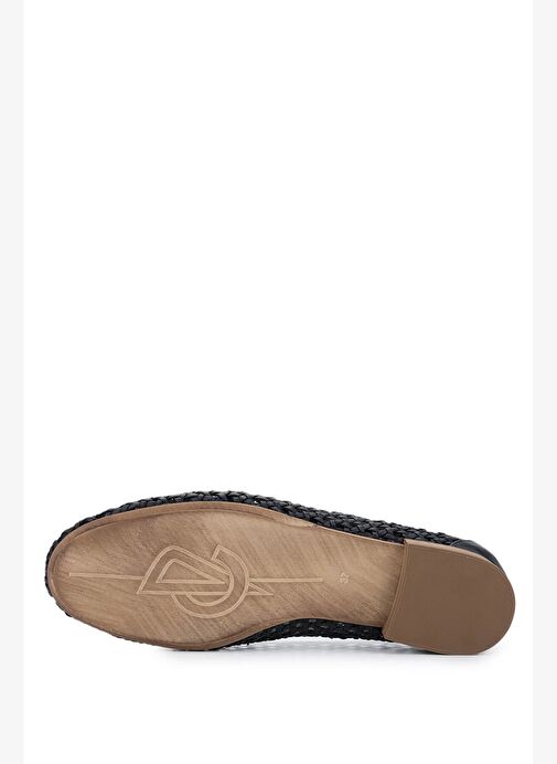 Donna Carolina Kadın Hakiki Deri Lacivert Babet Ayakkabı - Görsel 5