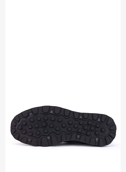 Tamer Tanca Erkek Hakiki Deri Siyah Sneakers & Spor Ayakkabı - Görsel 4
