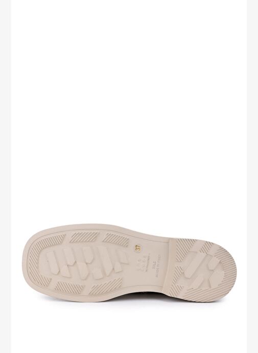 Tamer Tanca Kadın Bej Floter Casual Bot - Görsel 5