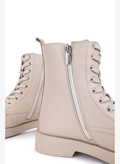 Tamer Tanca Kadın Bej Floter Casual Bot - Görsel 6