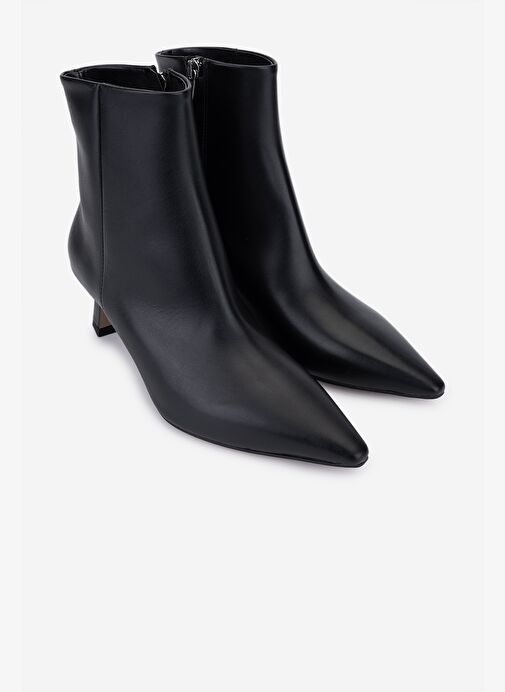 Valmenti Kadın Hakiki Deri Siyah Topuklu Bot - Görsel 3