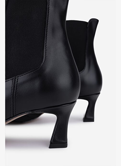 Valmenti Kadın Hakiki Deri Siyah Topuklu Bot - Görsel 5