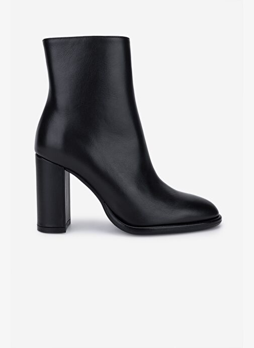 Valmenti Kadın Hakiki Deri Siyah Topuklu Bot - Görsel 2