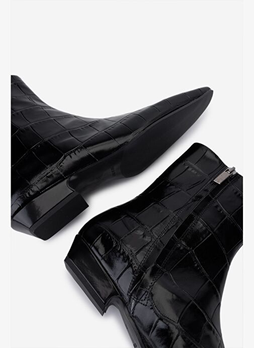 Valmenti Valmenti Kadın Hakiki Deri Siyah Topuklu Bot | Boyner Siyah - 5. görsel