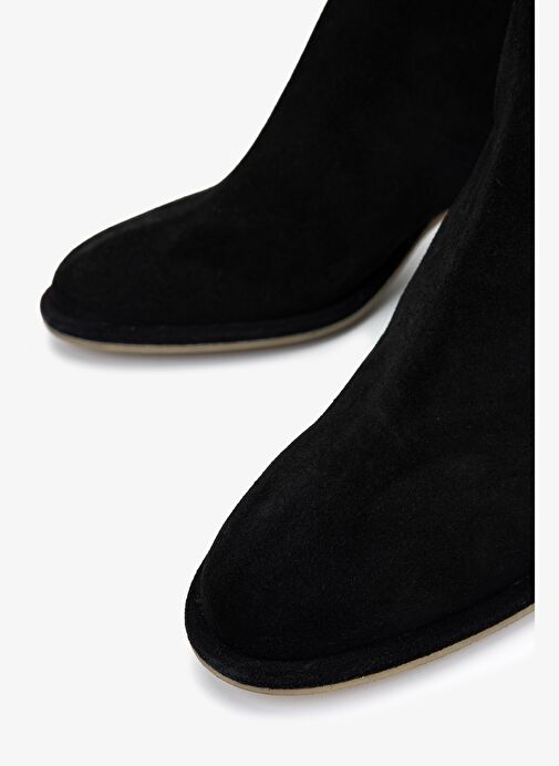 Valmenti Kadın Hakiki Deri Siyah Topuklu Bot - Görsel 4