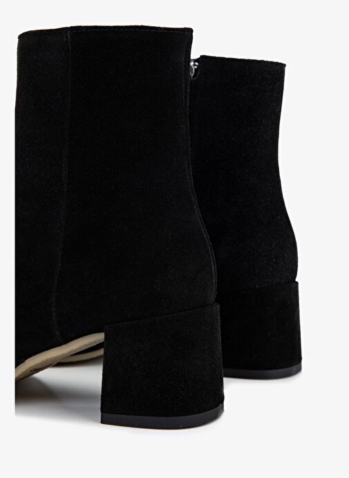 Valmenti Kadın Hakiki Deri Siyah Topuklu Bot - Görsel 5