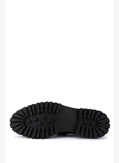 Tamer Tanca Erkek Hakiki Deri Siyah Loafer Ayakkabı - Görsel 4