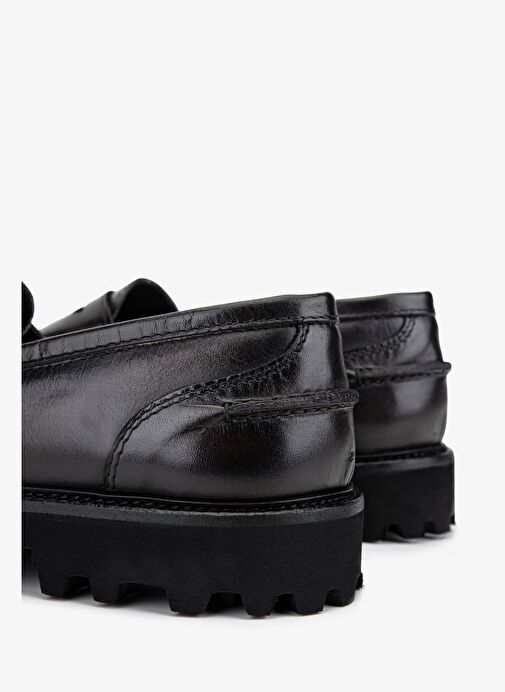 Valmenti Erkek Hakiki Deri Kahverengi Loafer Ayakkabı - Görsel 6