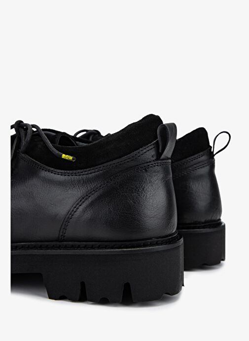 Valmenti Erkek Hakiki Deri Siyah Casual Bot - Görsel 6