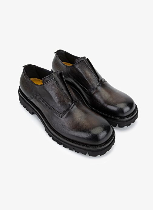 Valmenti Erkek Hakiki Deri Kahverengi Casual Ayakkabı - Görsel 3