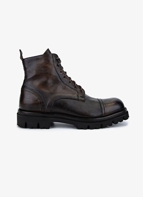 Valmenti Erkek Hakiki Deri Kahverengi Casual Bot - Görsel 2