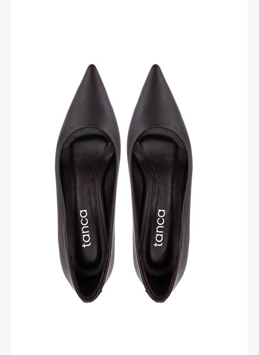 Tamer Tanca Kadın Suni Deri Kahverengi Topuklu Ayakkabı - Görsel 6