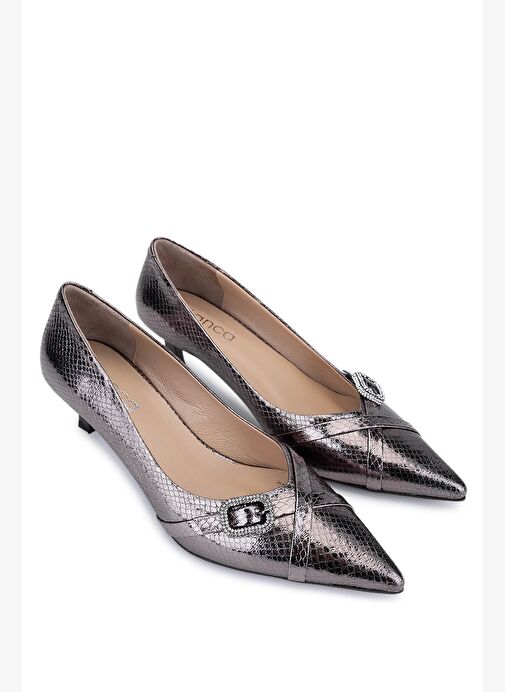 Tamer Tanca Kadın Suni Deri Vizon Topuklu Ayakkabı - Görsel 3