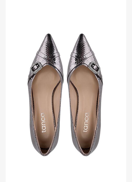 Tamer Tanca Kadın Suni Deri Vizon Topuklu Ayakkabı - Görsel 6