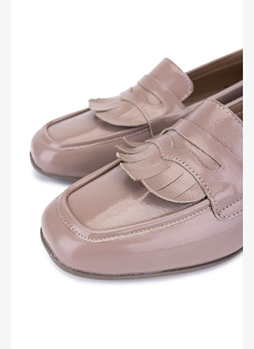 Tamer Tanca Kadın Hakiki Deri Vizon Rugan Loafer Ayakkabı - Görsel 4