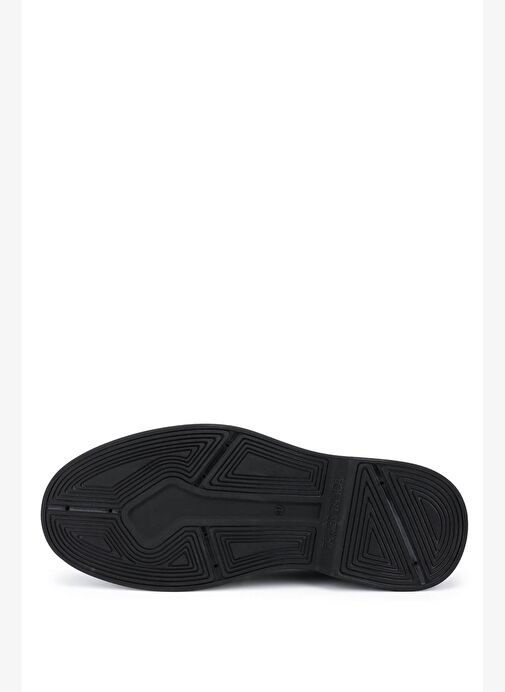 Tamer Tanca Erkek Hakiki Deri Siyah Floter Casual Ayakkabı - Görsel 4