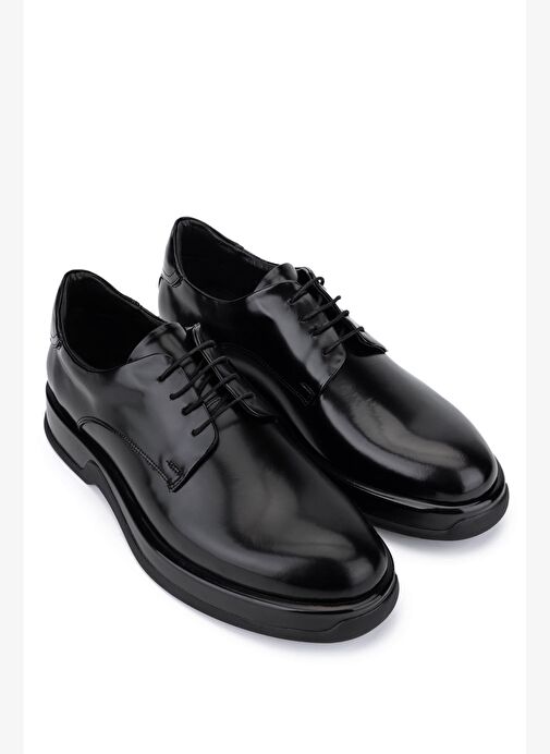 Tamer Tanca Erkek Hakiki Deri Siyah Açma Casual Ayakkabı - Görsel 3