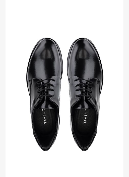Tamer Tanca Erkek Hakiki Deri Siyah Açma Casual Ayakkabı - Görsel 6