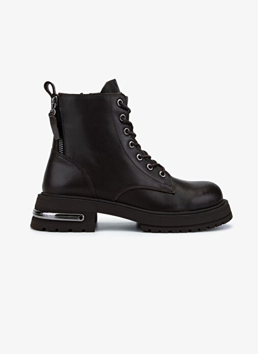 Valmenti Kadın Hakiki Deri Kahverengi Casual Bot - Görsel 2