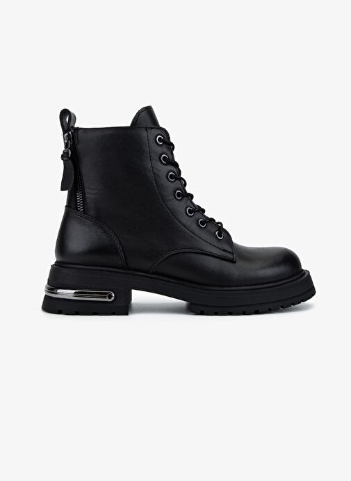 Valmenti Kadın Hakiki Deri Siyah Casual Bot - Görsel 2