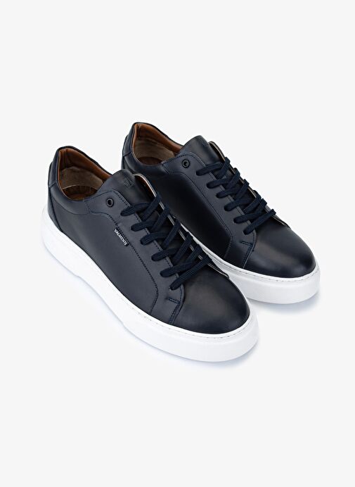 Valmenti Erkek Hakiki Deri Lacivert Sneakers & Spor Ayakkabı - Görsel 3