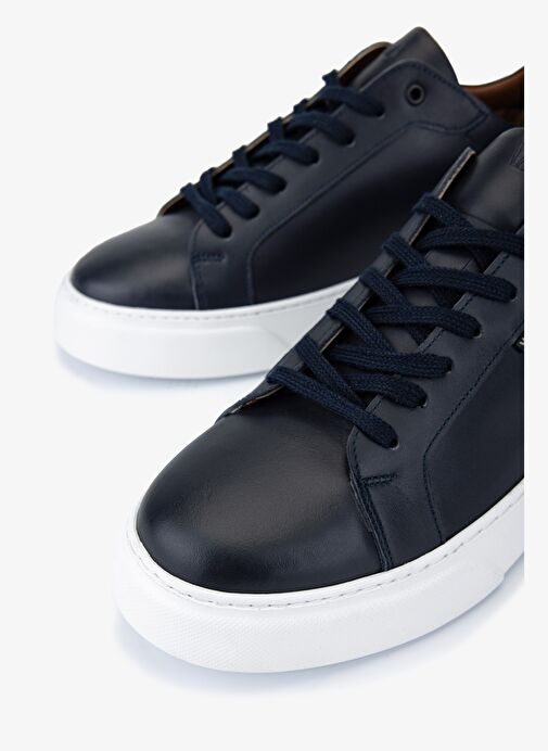 Valmenti Erkek Hakiki Deri Lacivert Sneakers & Spor Ayakkabı - Görsel 4