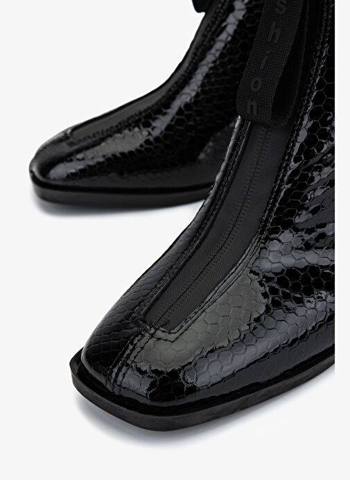 Valmenti Kadın Hakiki Deri Siyah Topuklu Bot - Görsel 4