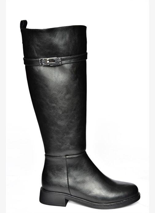 R312225309 Siyah Klasik Kadın Çizme - Görsel 8