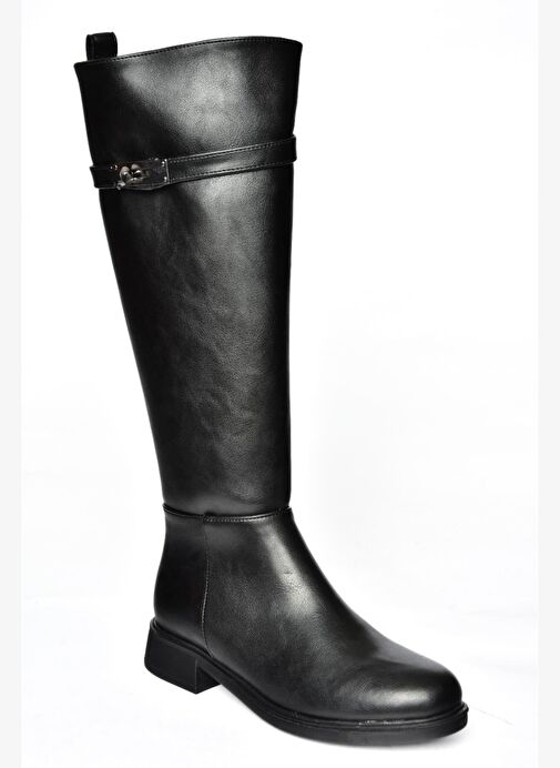 R312225309 Siyah Klasik Kadın Çizme - Görsel 9