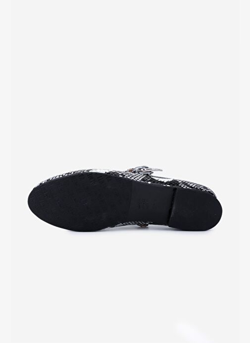 Valmenti Kadın Hakiki Deri Gri Babet Ayakkabı - Görsel 5