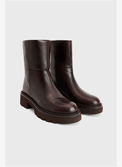 Deri Fermuar Detay Bot - Görsel 2