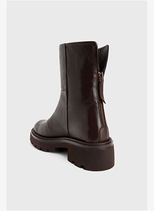 Deri Fermuar Detay Bot - Görsel 4